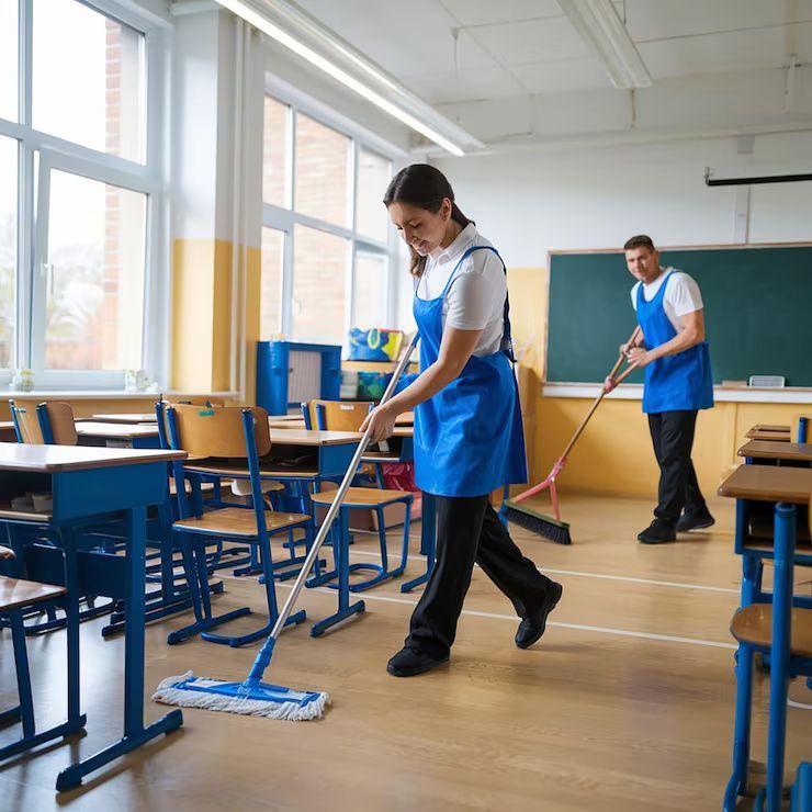 A person is planting plants in a garden.