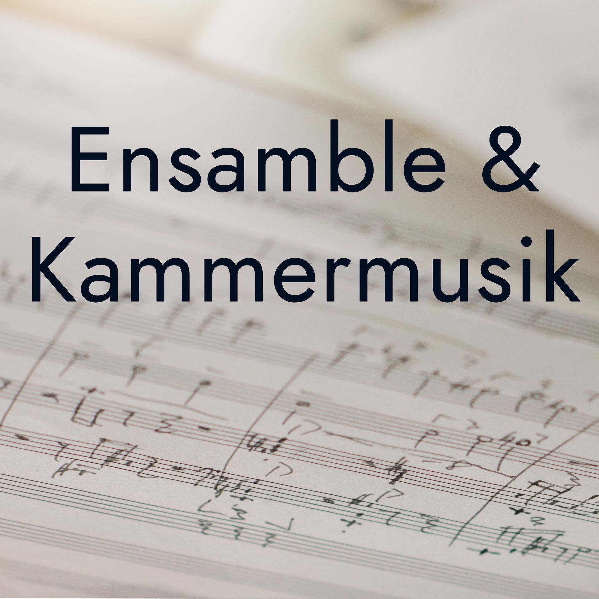 Werkliste Ensamble & Kammermusik