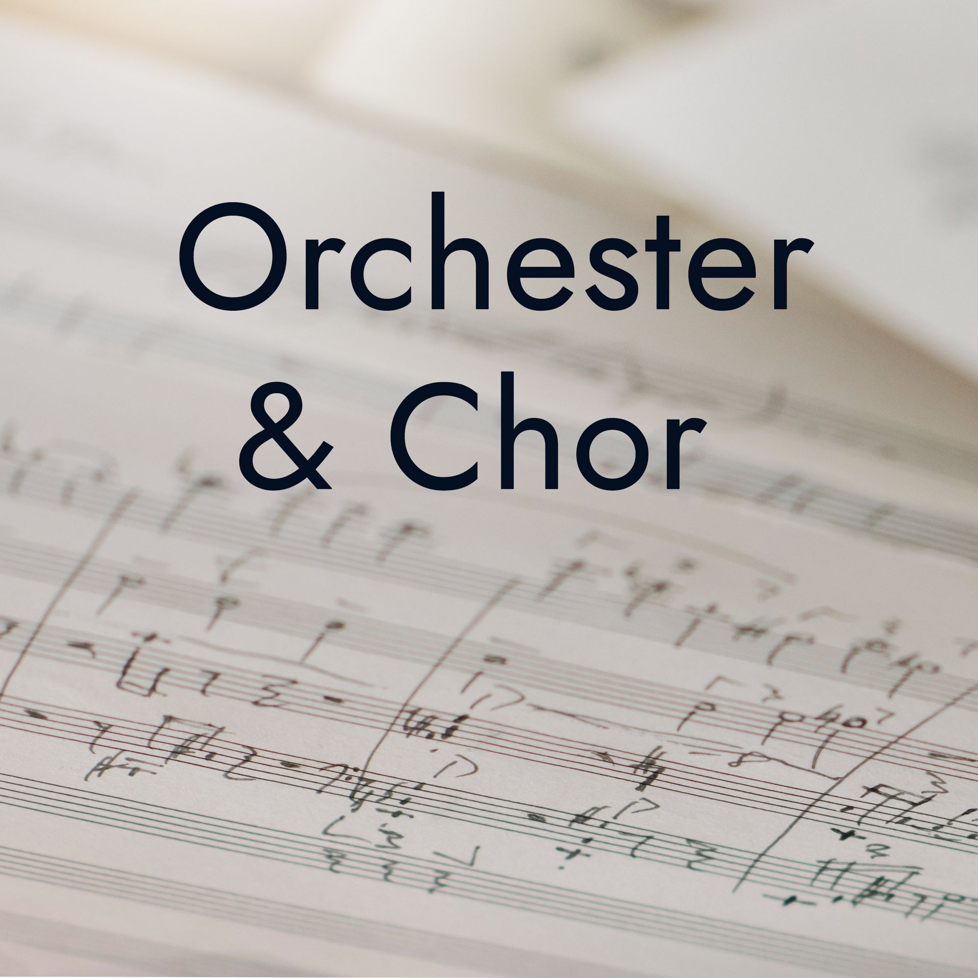 Werkliste Orchester & Chor