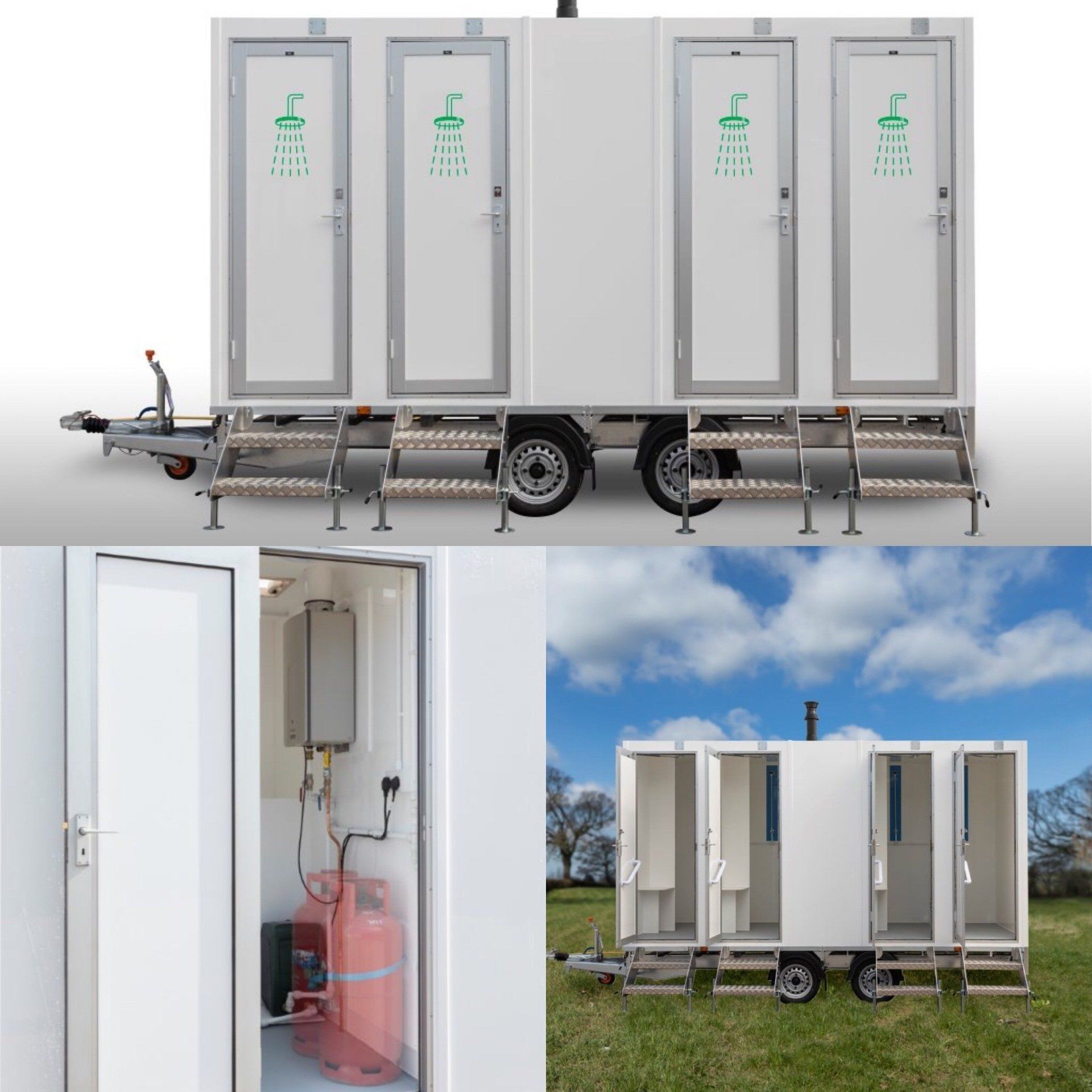 Portable shower units for hire