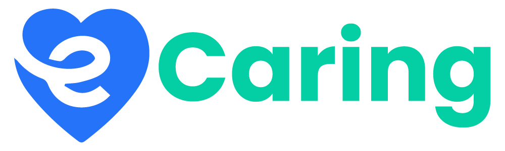Logo: Blue heart with white 
