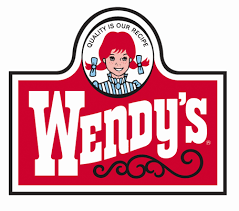 The logo for wendy 's shows a girl with red hair
