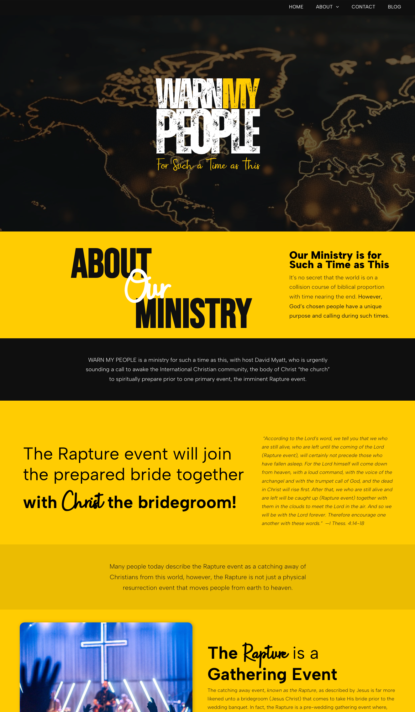 Warn My People Idaho ministry website design