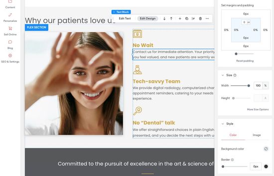 Website structure and development process diagram