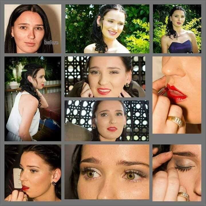 A Collage of Images of a Woman with a Ring on her Finger — Bernadette's Beauty Care in Sarina, QLD