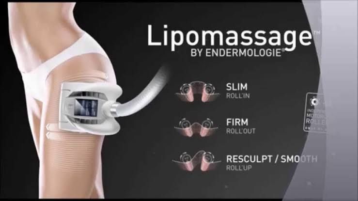 A Woman is Getting Lipomassage by Endermologie on her leg — Bernadette's Beauty Care in Sarina, QLD