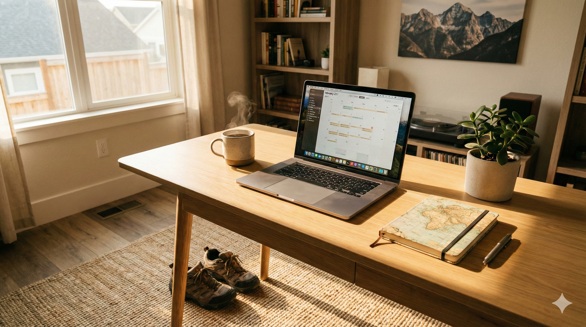 Three people wearing running vests stand together in front of a building, smiling.
