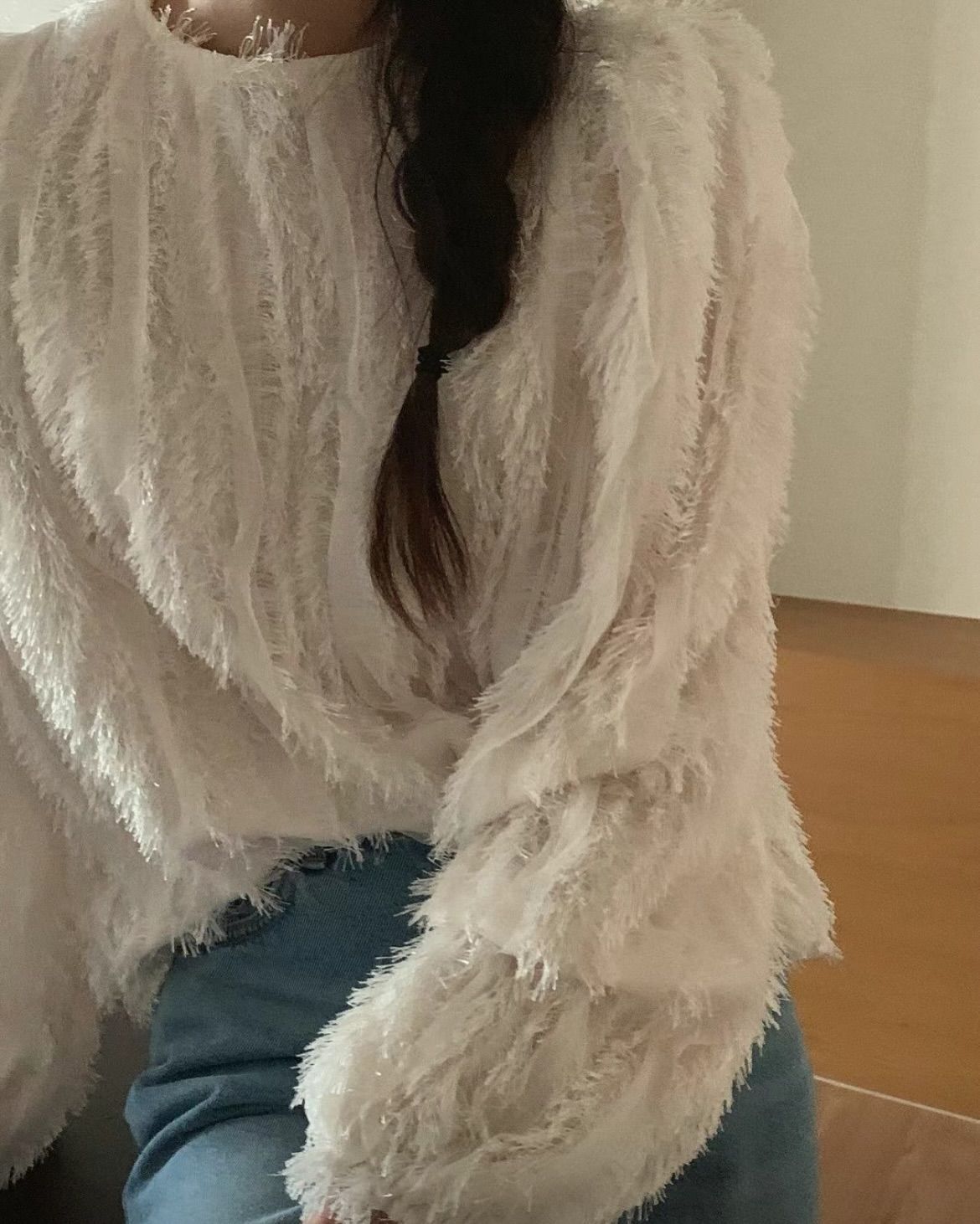 流蘇蕾絲上衣