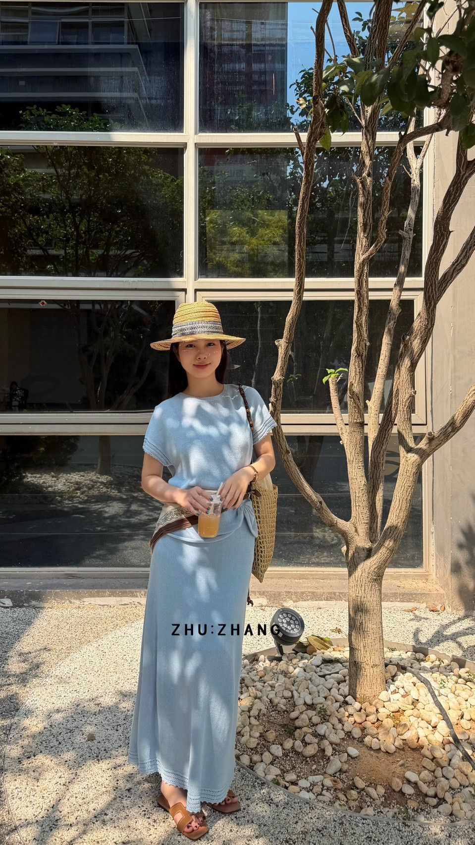 B081 紐結針織上衣