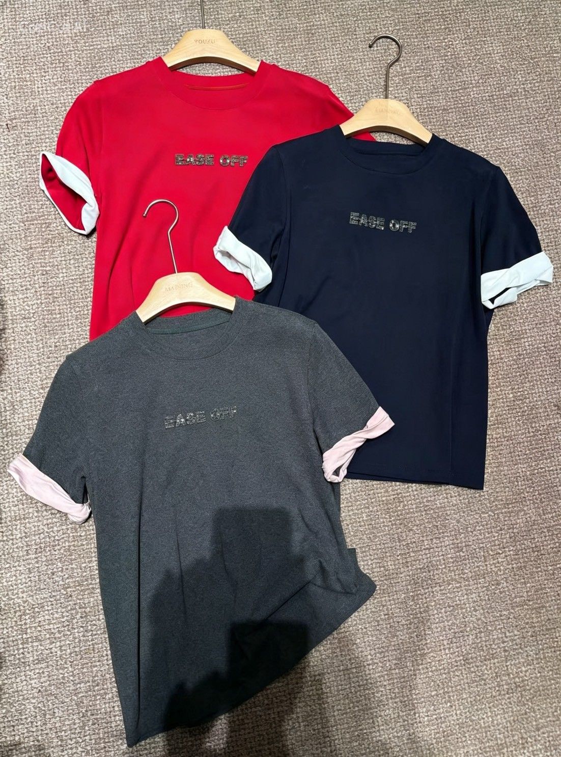 E002 珠鑽字母T恤