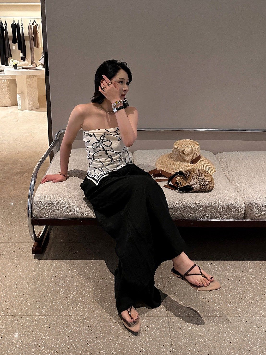 E003 涼感彈力腰頭褲裙（全鬆緊）