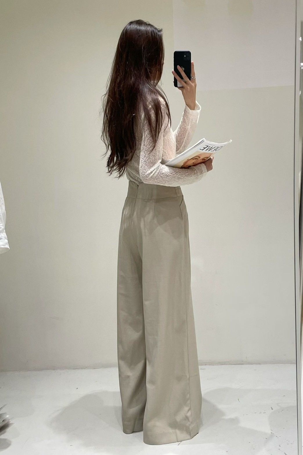 A037 交叉腰頭寬褲