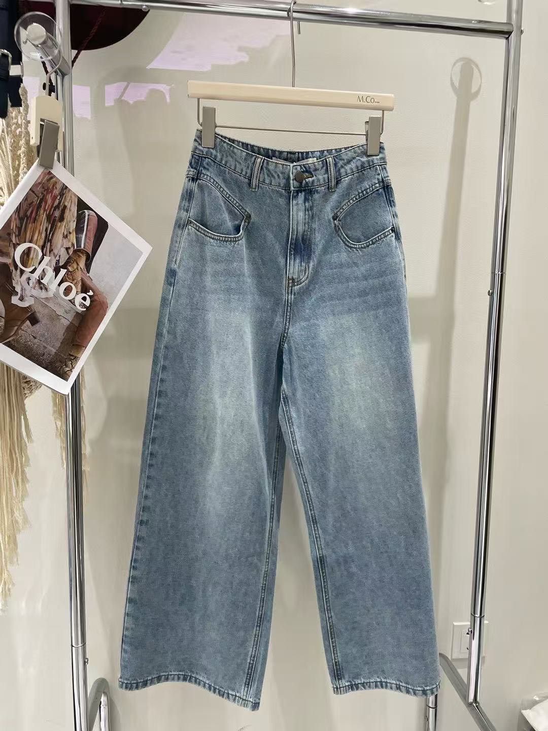 A028 復古洗水牛仔褲