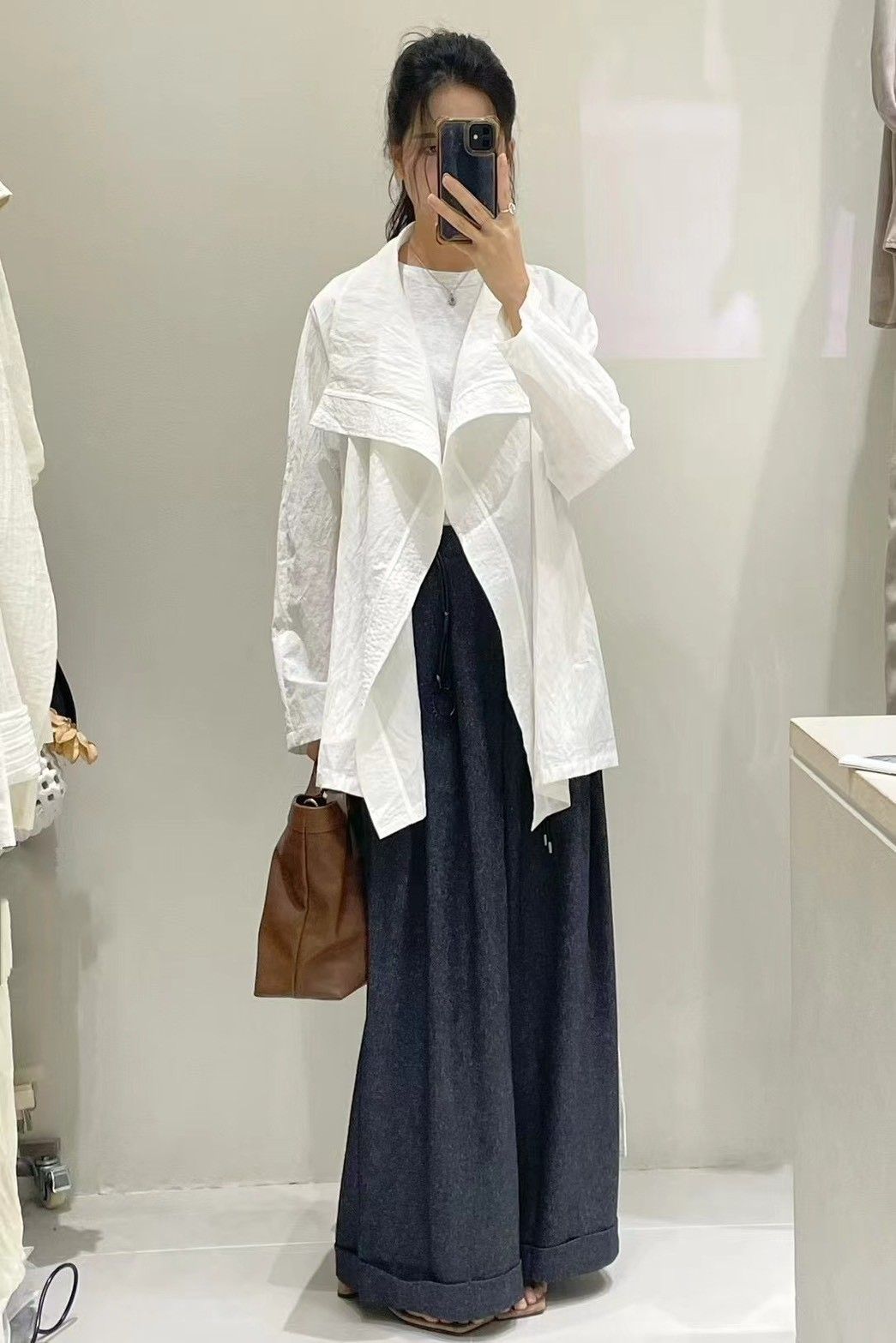 5折 輕薄風衣外套（附綁帶）