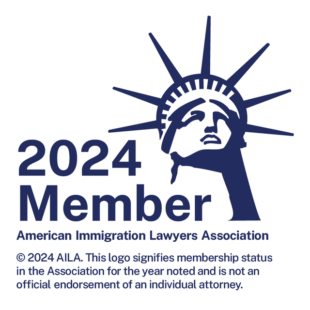 A logo for the american immigration lawyers association