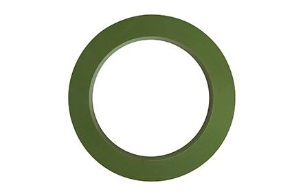 Green circular gasket.