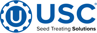 Blue USC logo with gear symbol and 