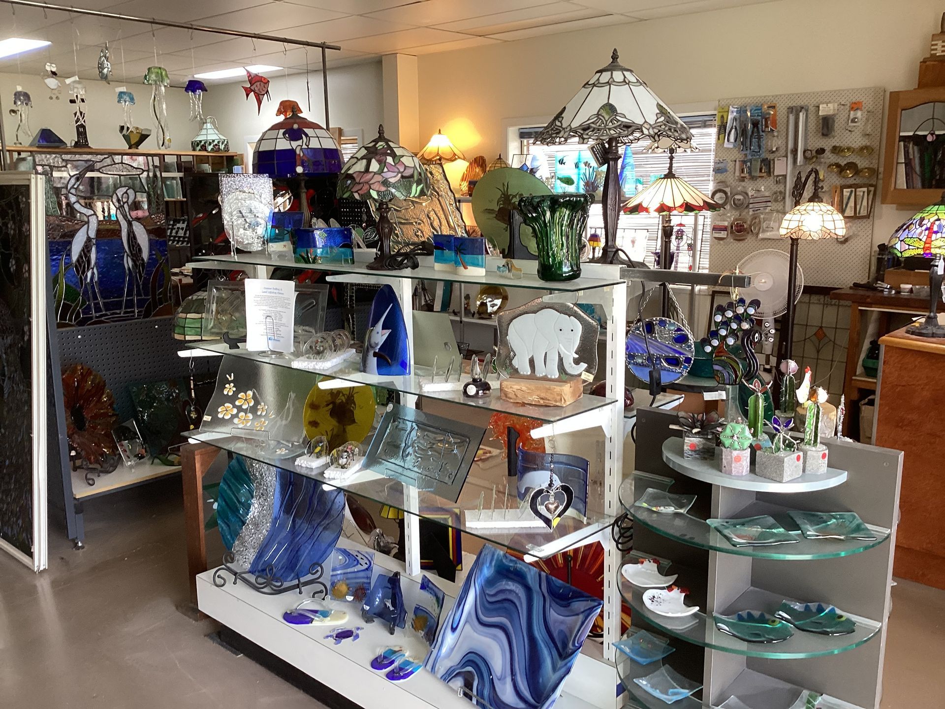 A Blue Door With Stained Glass Windows And A Mailbox — Townsville Stained Glass In Aitkenvale, QLD