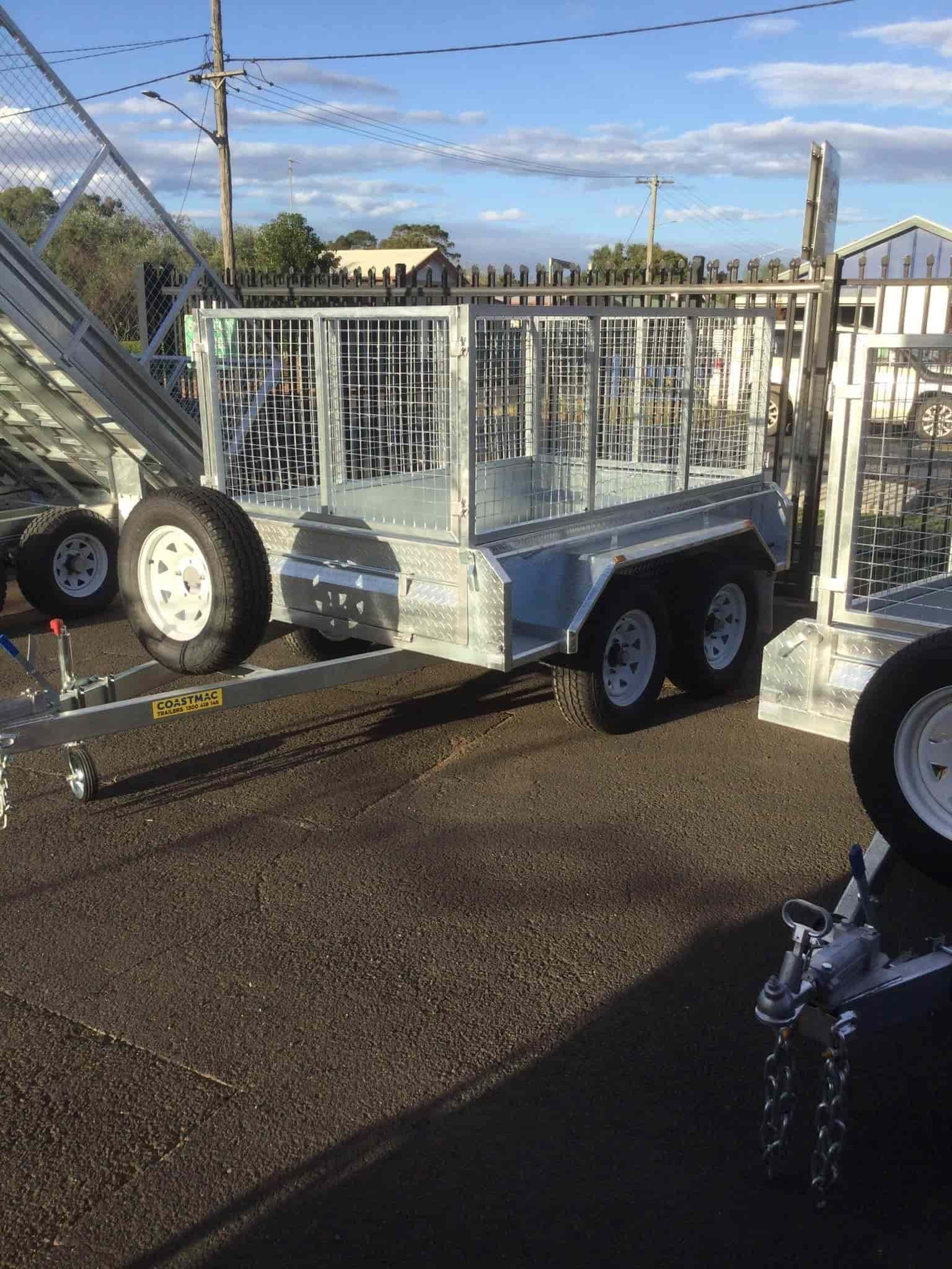 A Trailer is Parked on the Side of the Road — B & C Caravan Service Pty Ltd In Dubbo, NSW