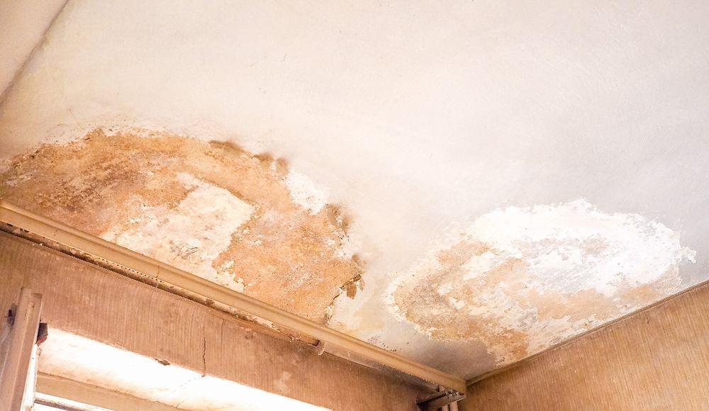 Ceiling Damage Showing Significant Water Stains — Southern Trade Services in Warburton, VIC