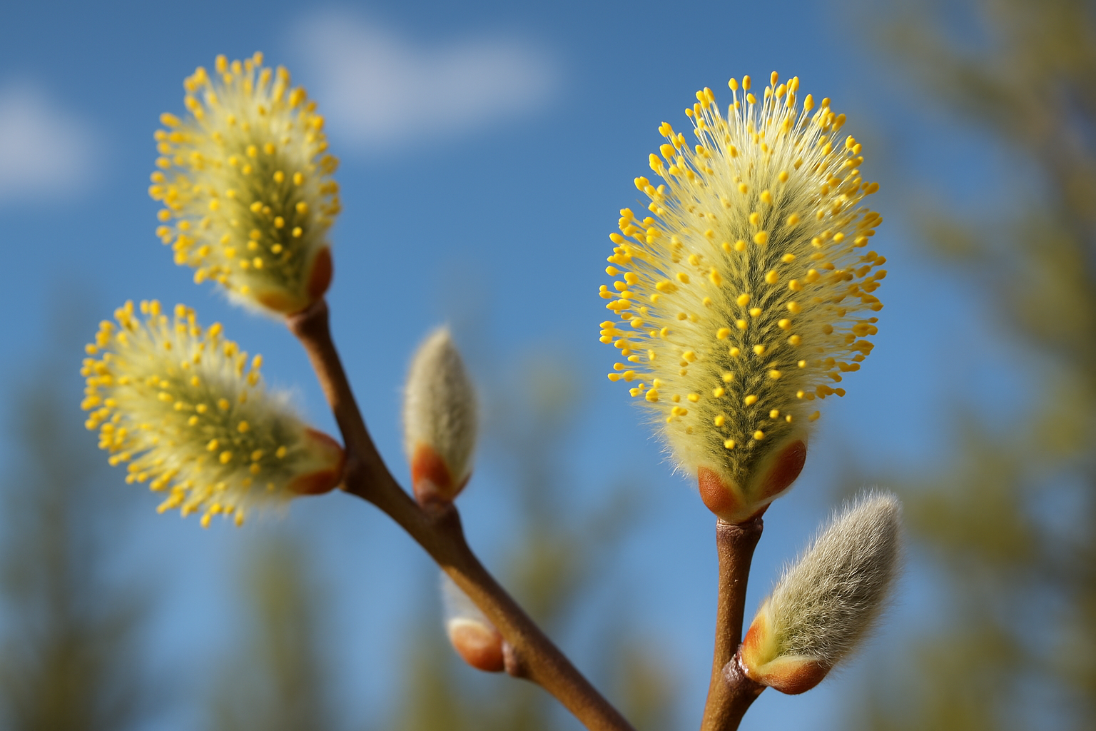 A close up of a plant with yellow flowers