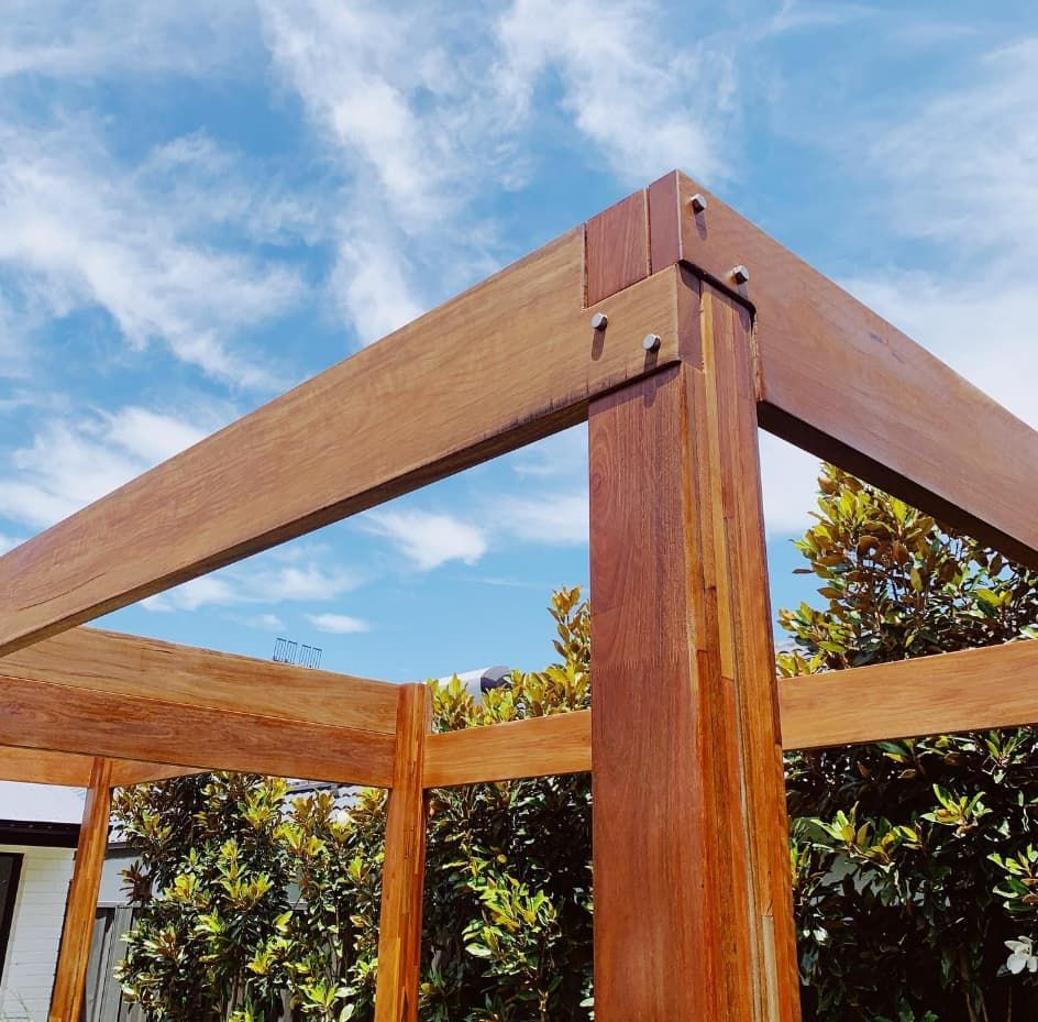 A Wooden Structure With A Blue Sky In The Background — Penman Projects In Salamander Bay, NSW