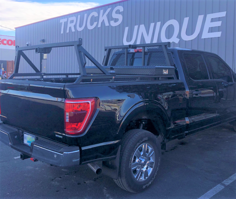 A Black Truck in Front of Trucks Unique in Albuquerque, NM