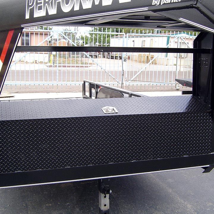 A Black Trailer With the Word Perform on it - Truck Unique