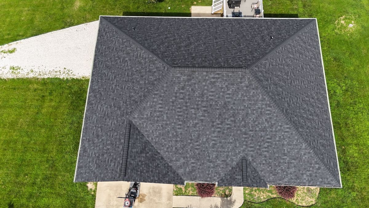 A Completed Residential Asphalt Roof By Jefferson City, MO’s Contractors, Chavez Enterprises