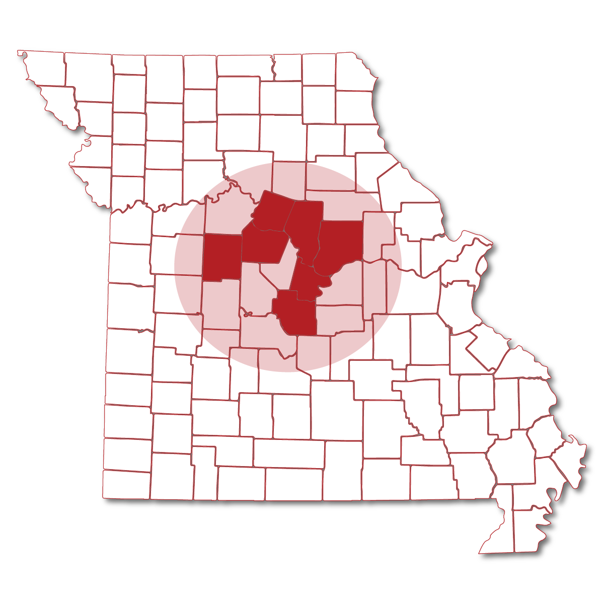 Chavez Enterprises Missouri Service Map: We Proudly Serve All of Central Missouri.