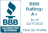 Better Business Bureau Logo: Chavez Enterprises in Mid-Mo Has an A+ Rating From the BBB.