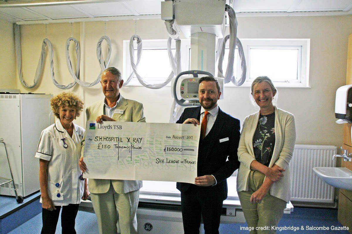 South Hams Hospital League of Friends raises up to £150k for the new digital x-ray machine at Kingsbridge Hospital