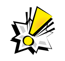 Logo pop-art contemporain 