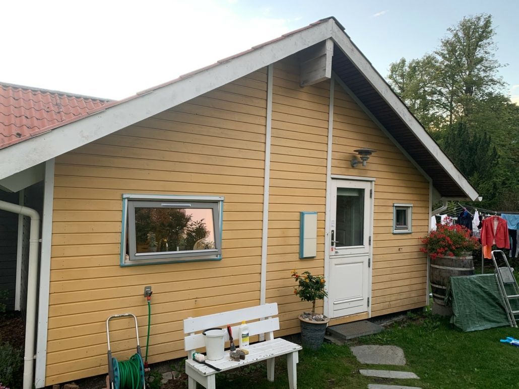 Værløse – facade og udhæng før og efter