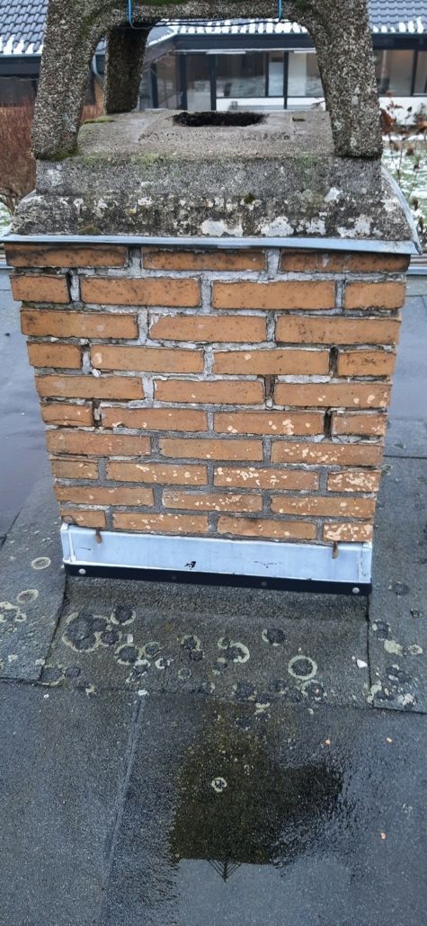 Allerød – skorsten før og efter