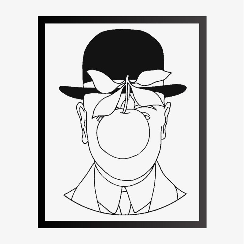 Keith Haring - Apple face