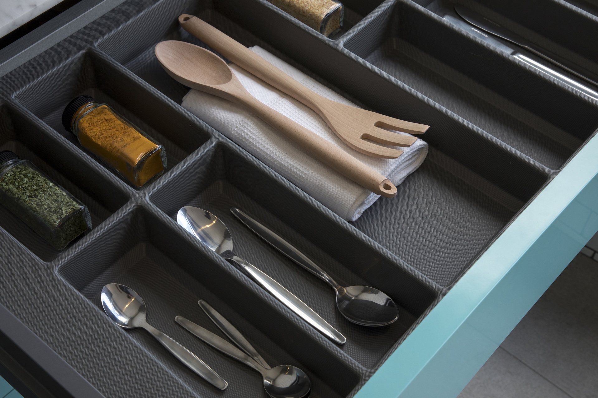 Classico Cutlery Tray Black — Kitchen Flat Packs  In Berrimah, NT
