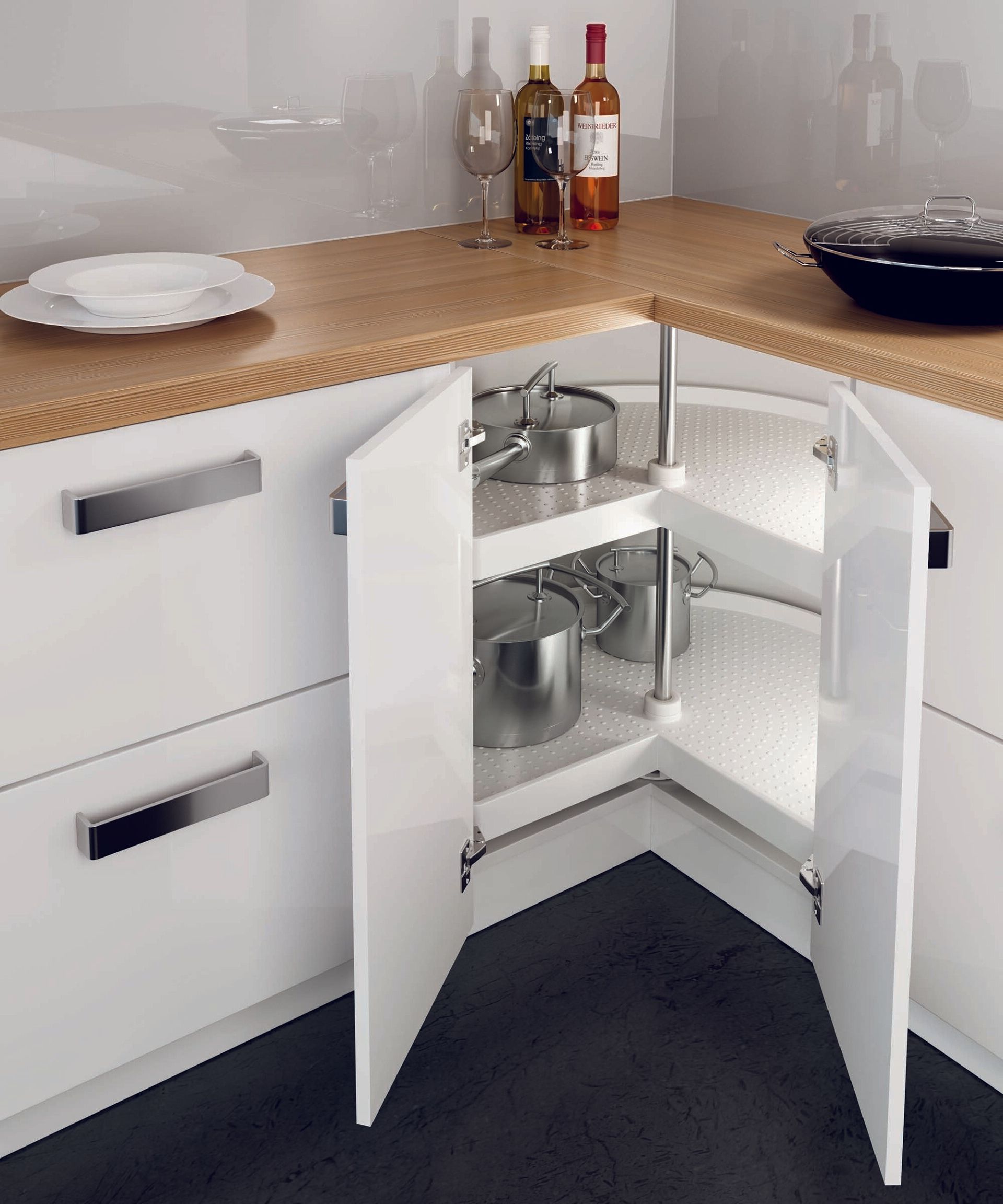 Corner Storage - Carousel - Ninka — Kitchen Flat Packs  In Berrimah, NT