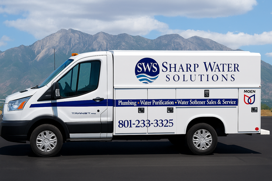 Pure Water — Sharp Water Solutions Service Van in Bluffdale, UT Pure Water — Sharp Water Solutions Service Van in Bluffdale, UT