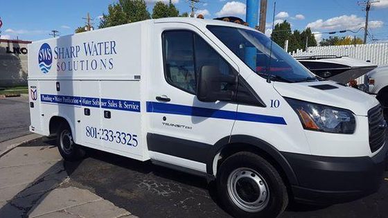 Pure Water — Sharp Water Solutions' Company Van in West Jordan, UT