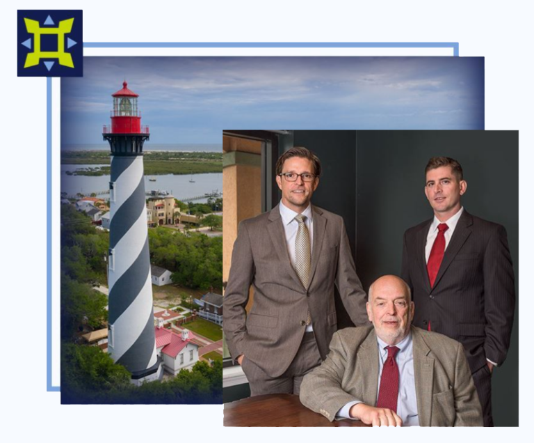 Group of seven people standing in front of a building with glass doors and the number 3011.