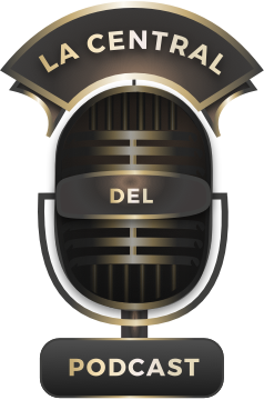 A logo for a podcast called la central del podcast