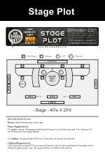 a black and white drawing of a stage plot .