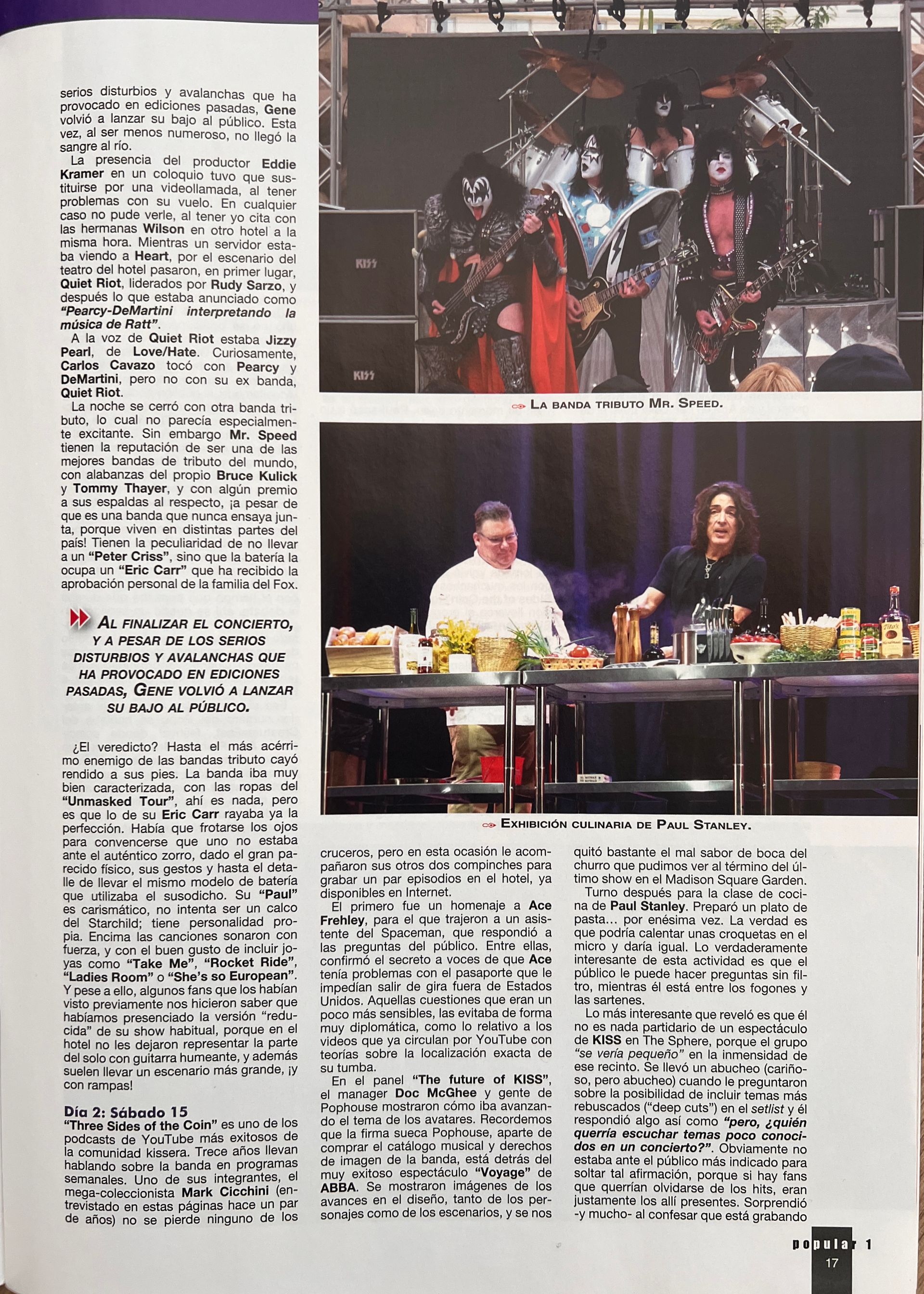 Popular 1 cover Spanish Magazine