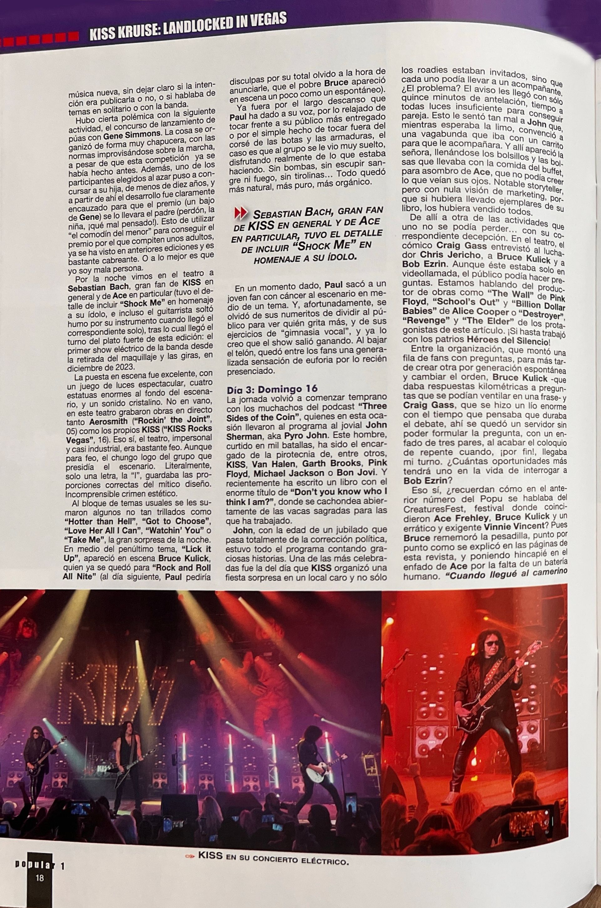 Popular 1 cover Spanish Magazine