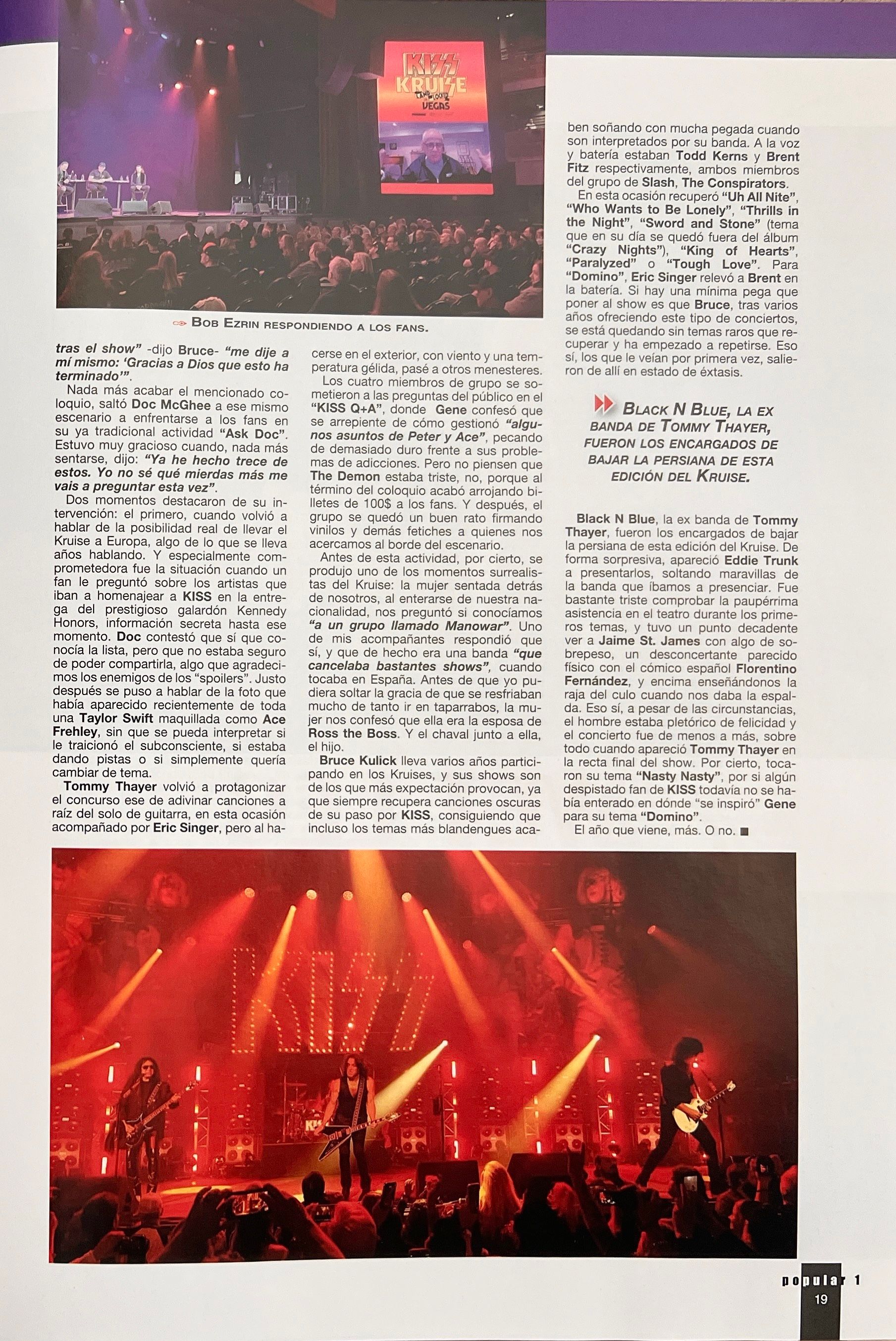 Popular 1 cover Spanish Magazine