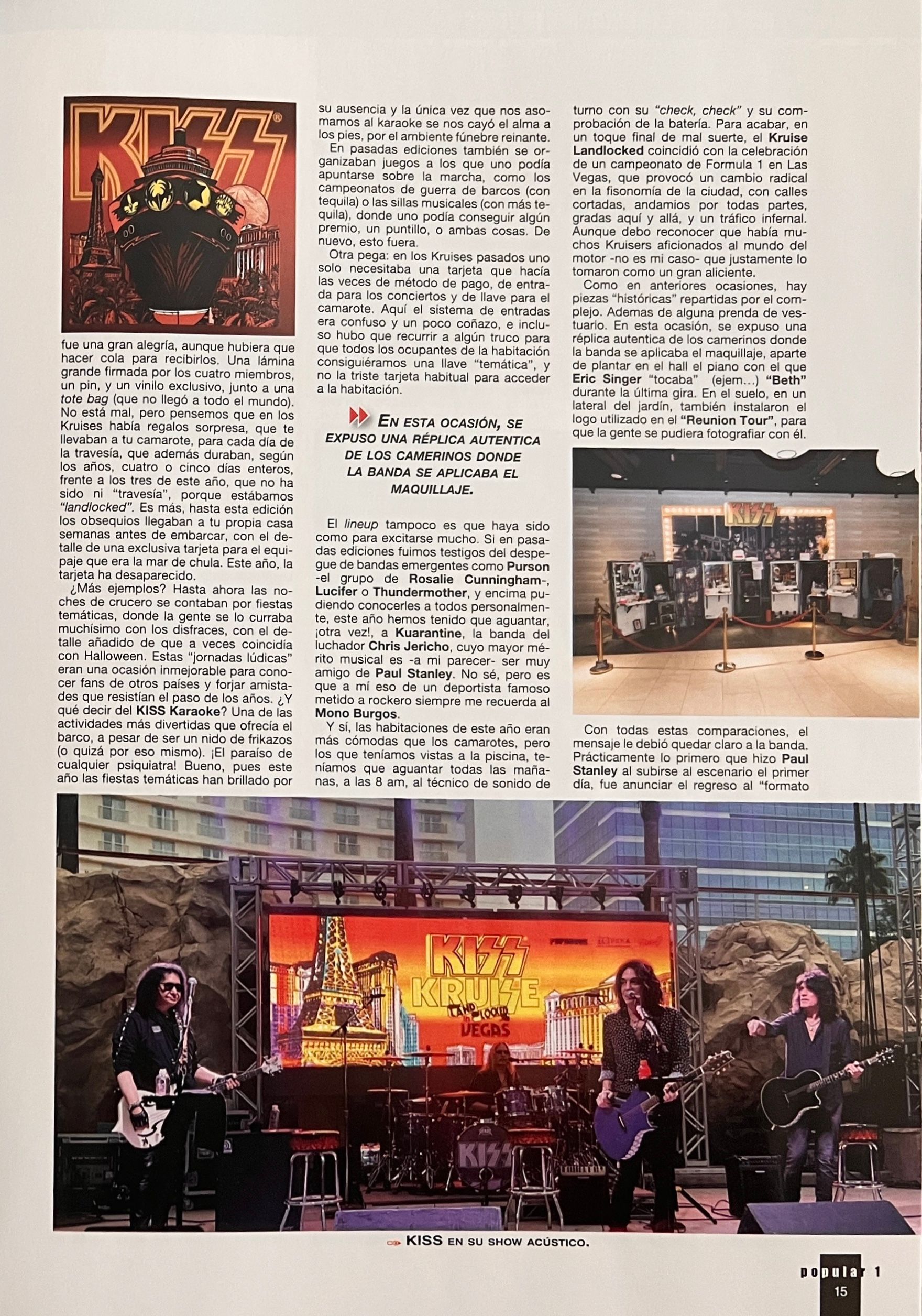 Popular 1 cover Spanish Magazine