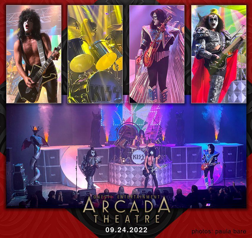 kiss is playing at the arcada theatre on 09.24.2022