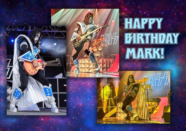 a happy birthday mark greeting card for kiss