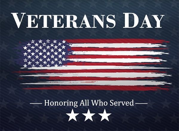 a poster for veterans day honoring all who served